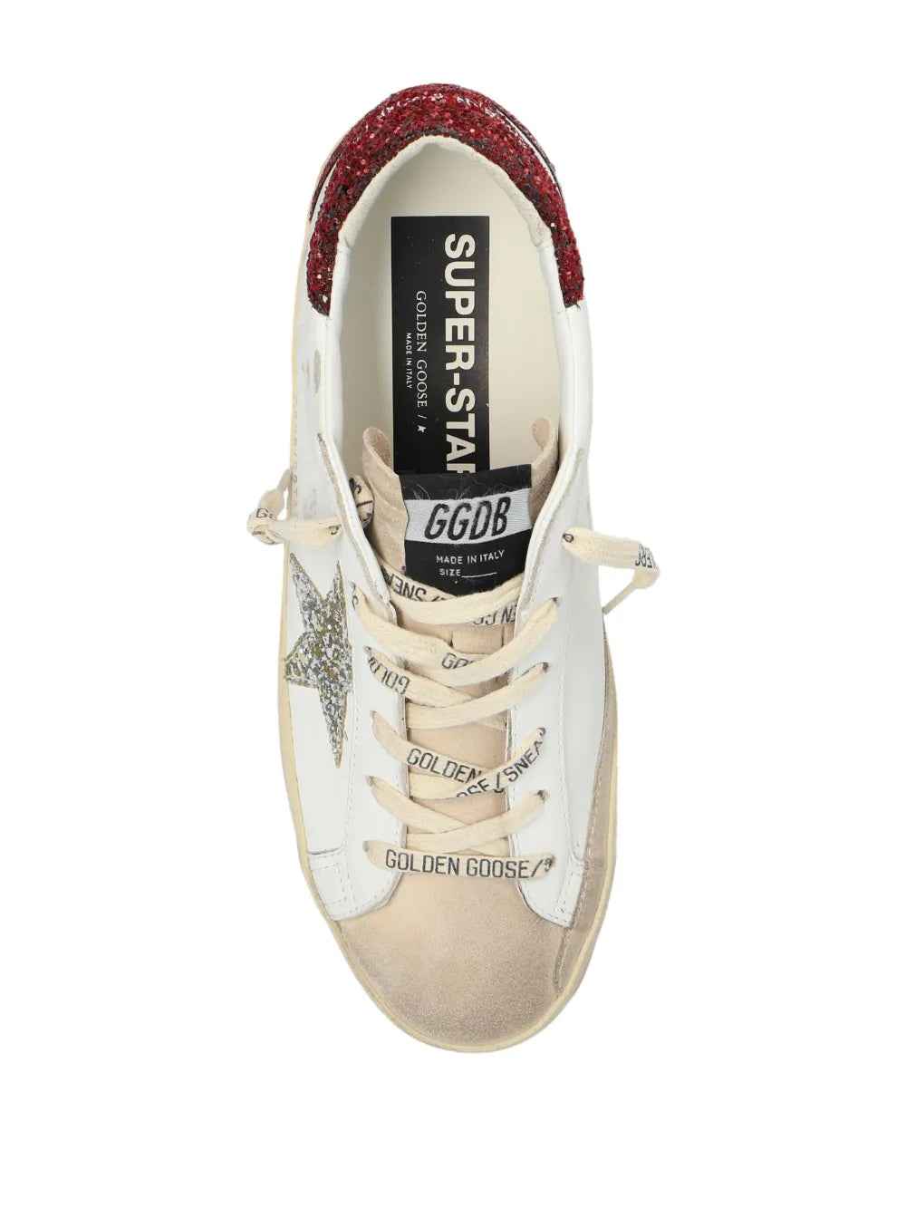 Super-Star distressed leather sneakers