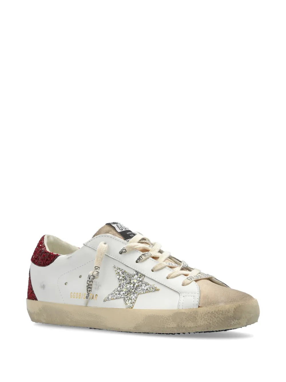 Super-Star distressed leather sneakers