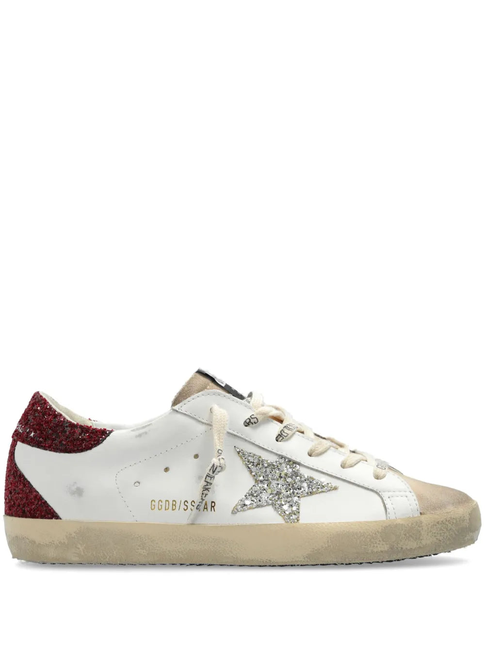 Super-Star distressed leather sneakers