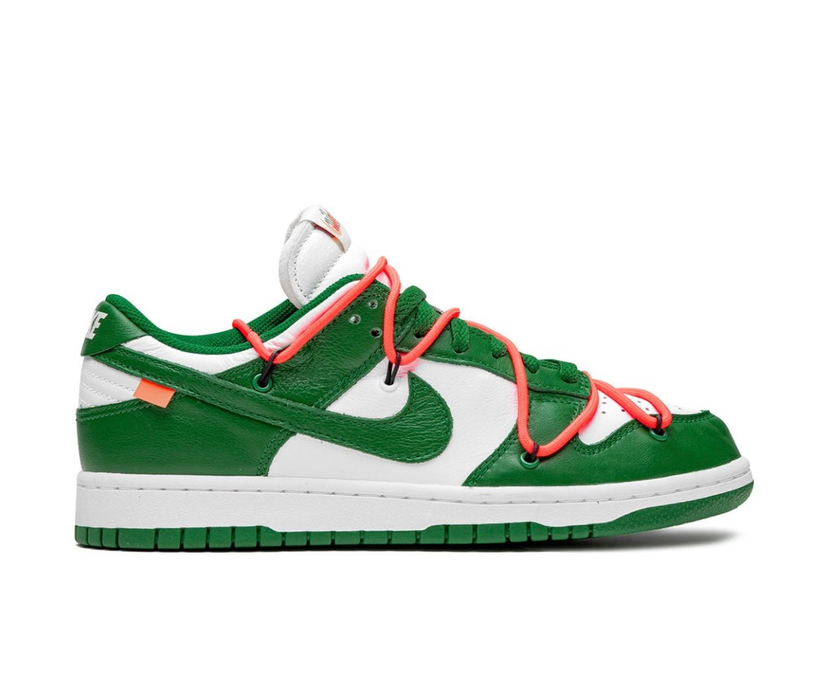 Nike X Off White dunk low “pine green” tenisice